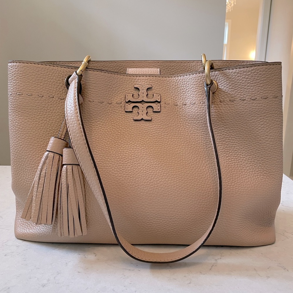 Tory Burch McGraw triple compartment tote